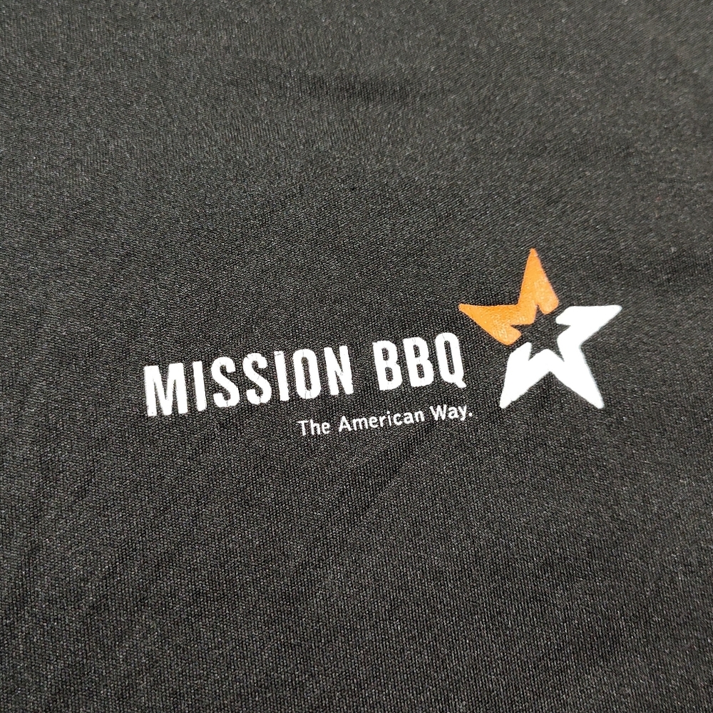 Mission BBQ (VA) Employee T-Shirt Black Short Sleeves M "Protect. Serve. Save." - Picture 2 of 9